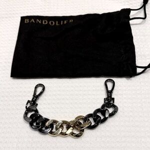 Bandolier Pewter and Gold Wristlet Chain